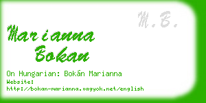 marianna bokan business card